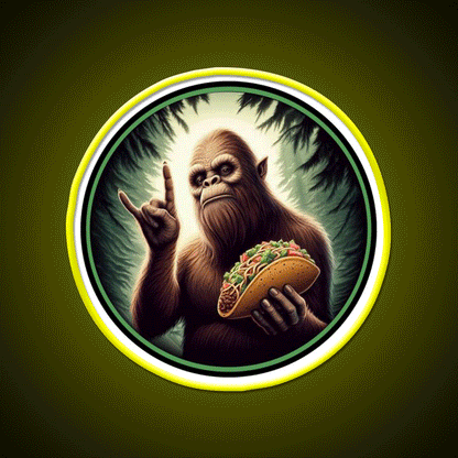 Bigfoot And Taco Led Neon Sign Mexican Food Sign Rgb Color - Custom LED neon sign front view