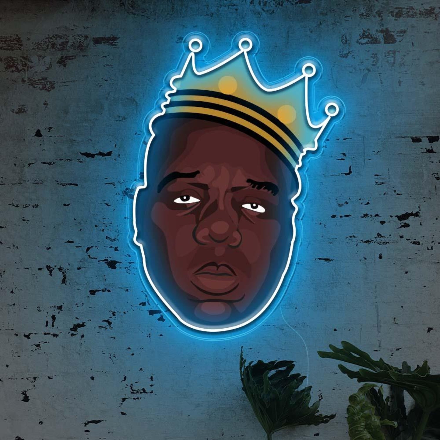 Biggie Crown Led Neon Sign For Retro Industrial Wall Art | Shineneon