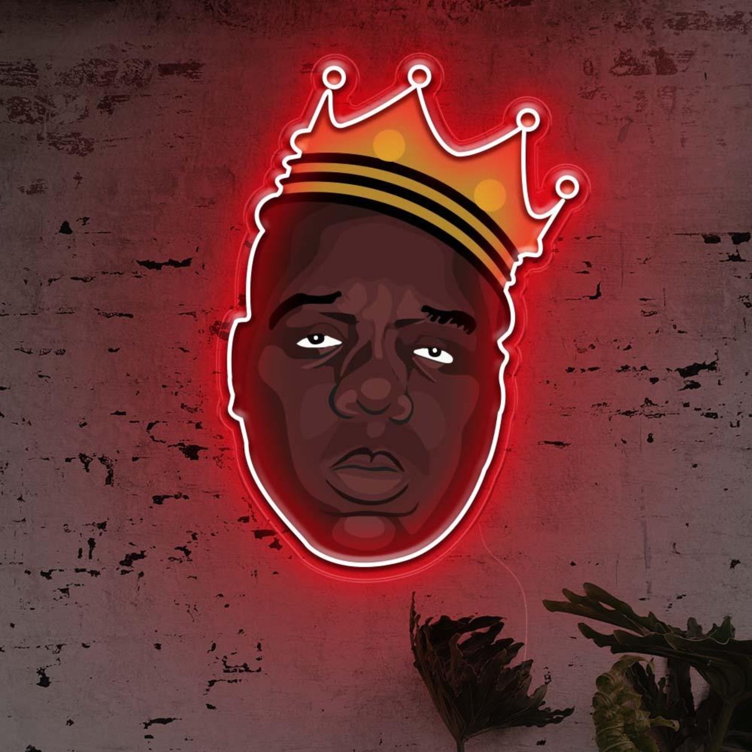 Biggie Crown Led Neon Sign For Retro Industrial Wall Art | Shineneon