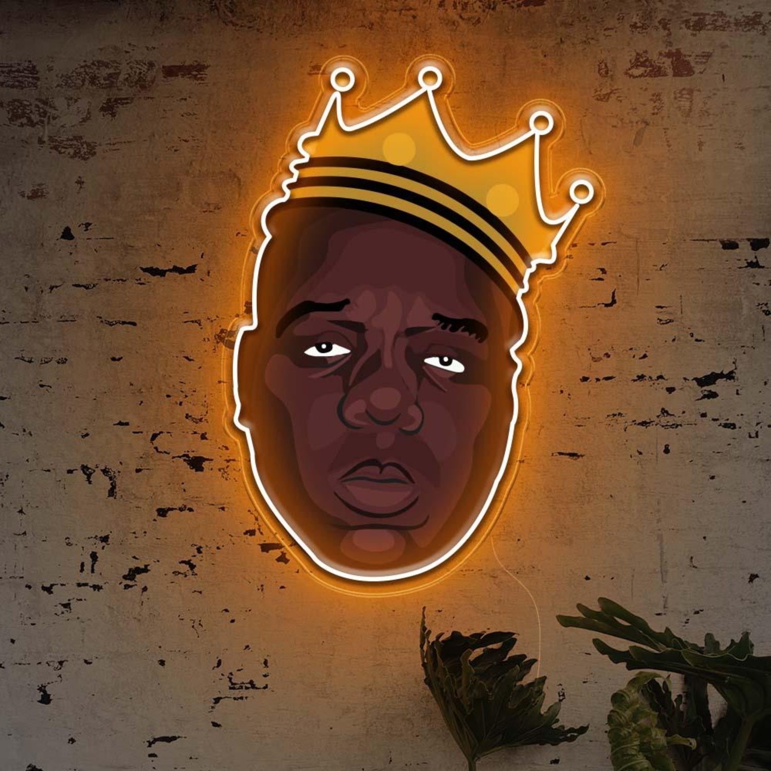 Biggie Crown Led Neon Sign For Retro Industrial Wall Art | Shineneon