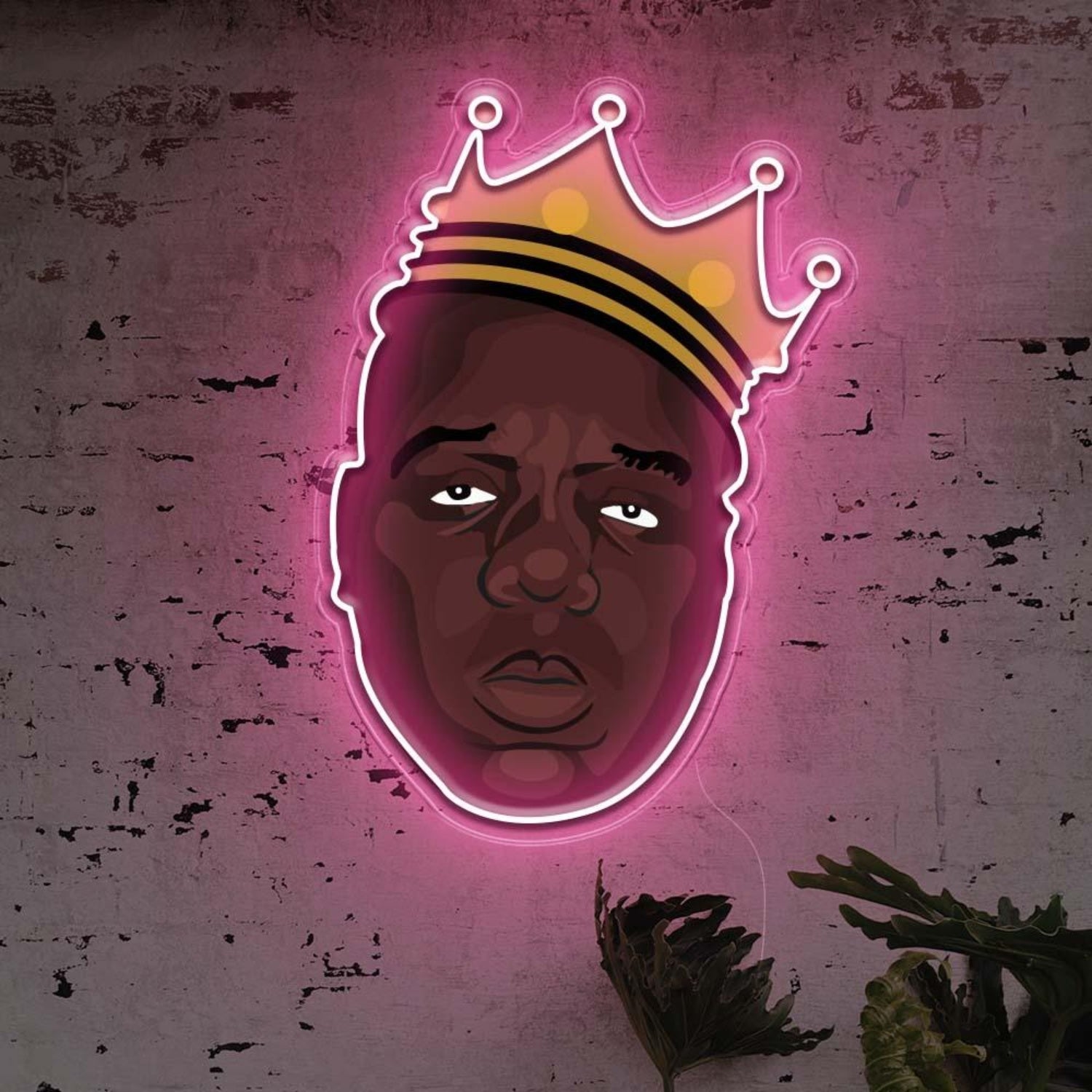 Biggie Crown Led Neon Sign For Retro Industrial Wall Art | Shineneon