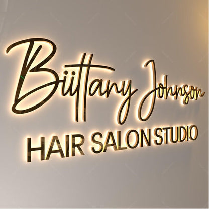 Biittany Johnson Studio 3D Backlit Channel Letters Led Light Sign - Shineneon
