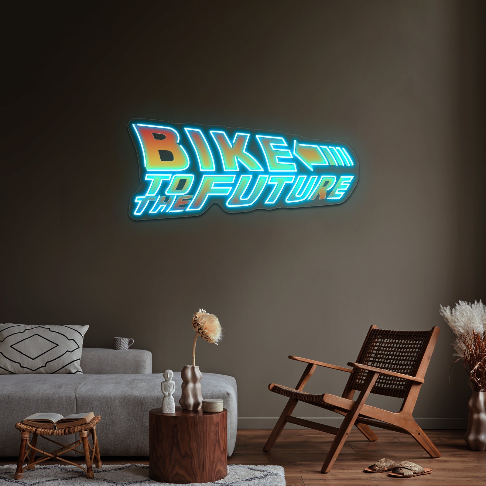 Bike To The Future Artwork Led Neon Sign - Shineneon