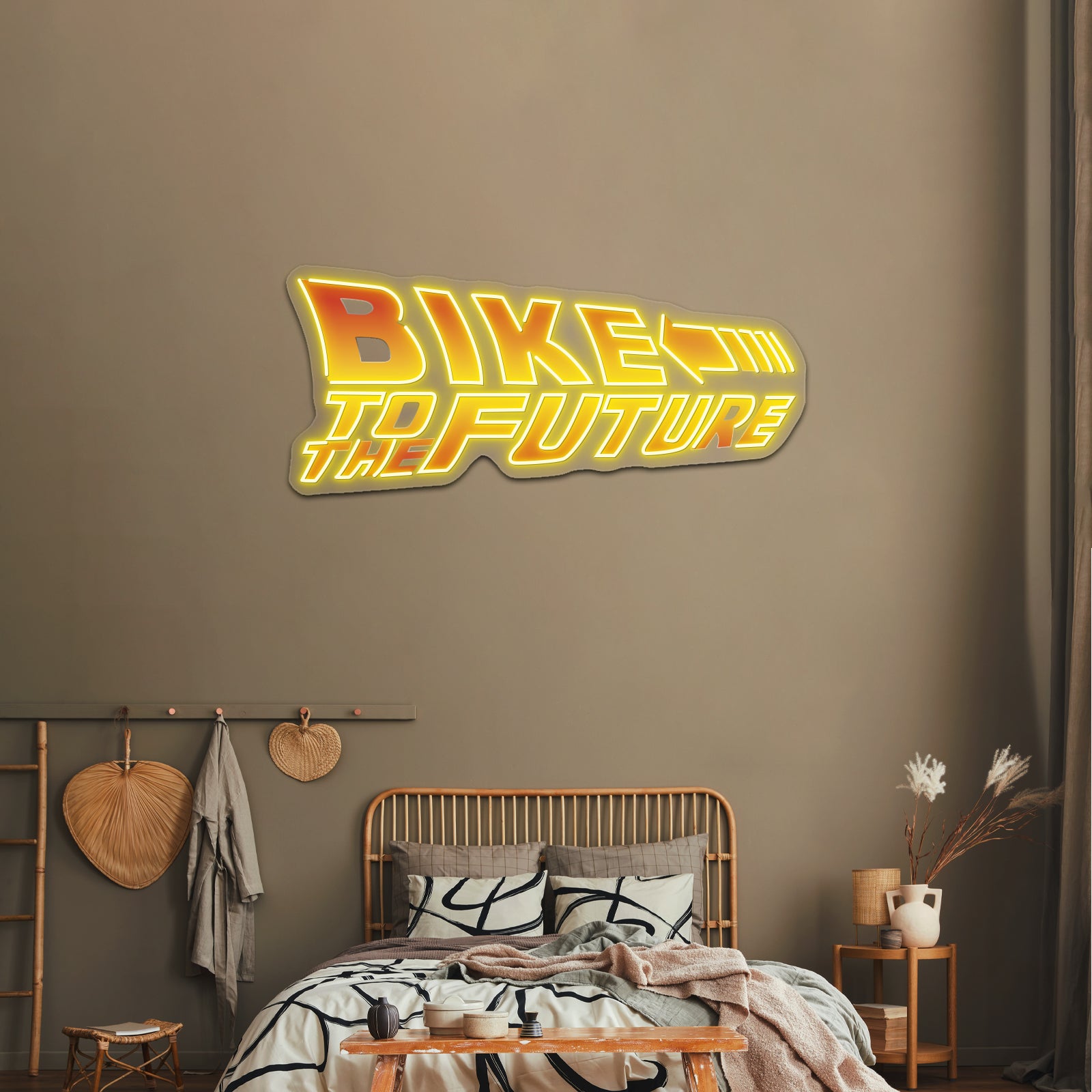 Bike To The Future Artwork Led Neon Sign