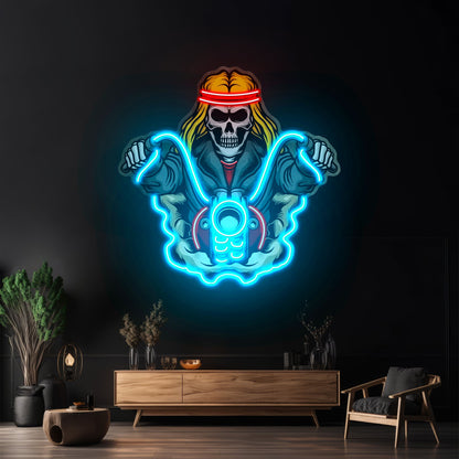 Biker Skull Led Neon Sign Light Custom Led Signs - Shineneon