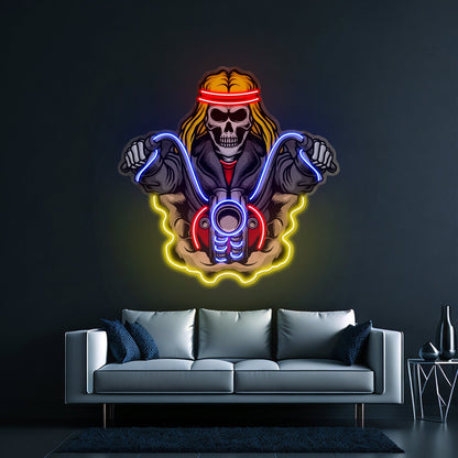 Biker Skull Led Neon Sign Light Custom Led Signs - Shineneon