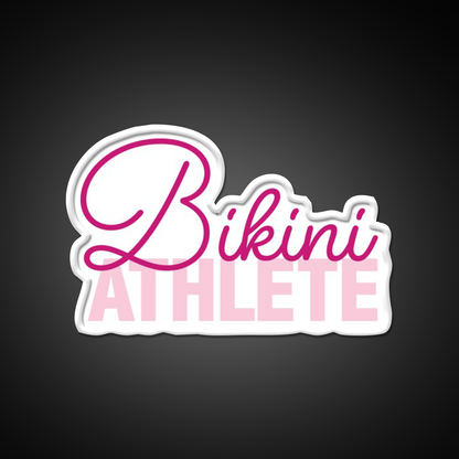 Bikini Athlete Pink Gym Fitness Led Neon Sign Rgb Color