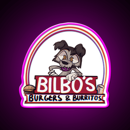 Bilbos Burgers Burritos Fast Food Led Neon Sign For Burger Place Rgb Color - Shineneon