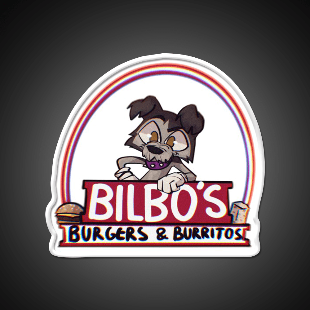 Bilbos Burgers Burritos Fast Food Led Neon Sign For Burger Place Rgb Color - Shineneon