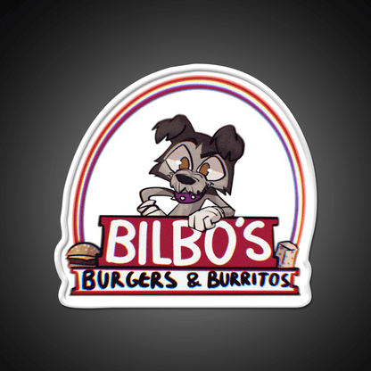 Bilbos Burgers Burritos Fast Food Led Neon Sign For Burger Place Rgb Color - Shineneon