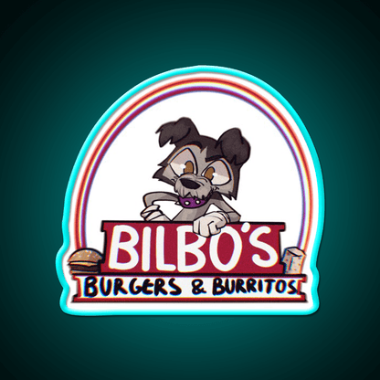 Bilbos Burgers Burritos Fast Food Led Neon Sign For Burger Place Rgb Color - Shineneon
