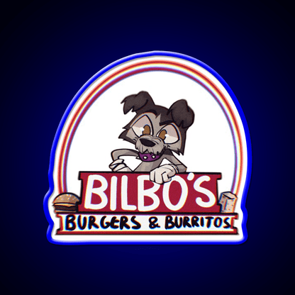 Bilbos Burgers Burritos Fast Food Led Neon Sign For Burger Place Rgb Color - Shineneon