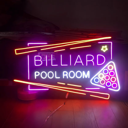 Billard Pool Room Illuminate Your Space With Neon Entertainment | Shineneon
