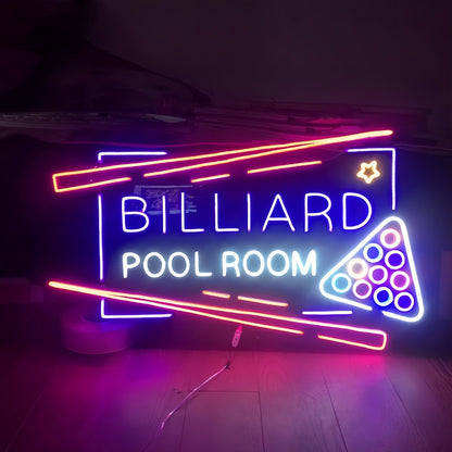 Billard Pool Room Illuminate Your Space With Neon Entertainment | Shineneon