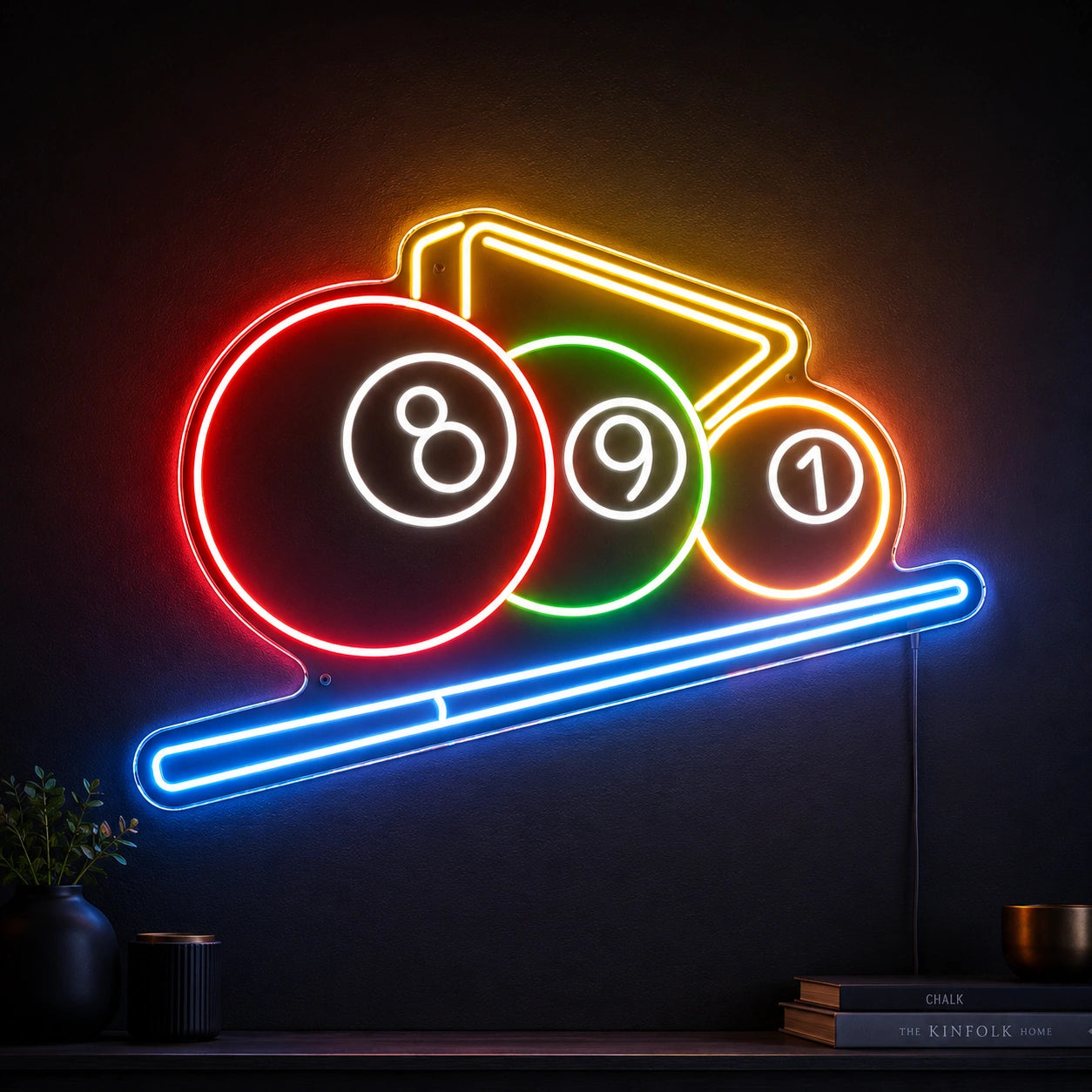 Billiard Balls Rack Neon Sign LED Neon Sign high-converting product image