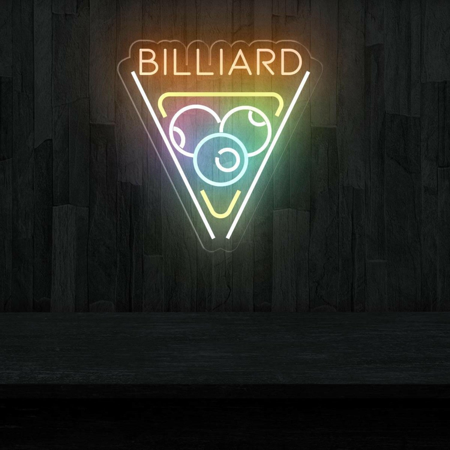 Billiard Led Neon Sign Eye-Catching Addition To Your Game Room | Shineneon