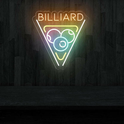 Billiard Led Neon Sign Eye-Catching Addition To Your Game Room | Shineneon