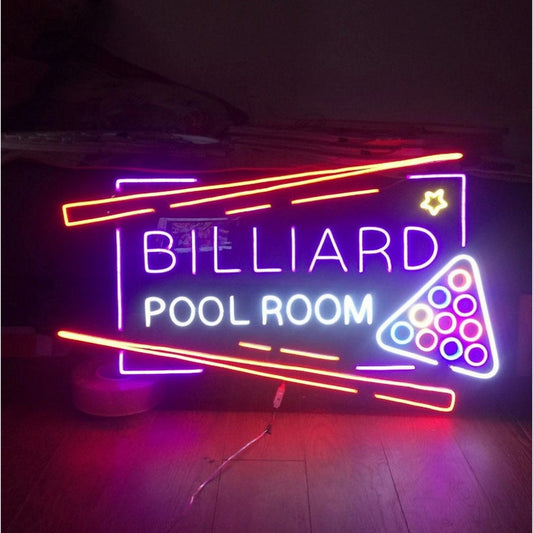 Billiard Pool Room Led Sign Business Neon Sign