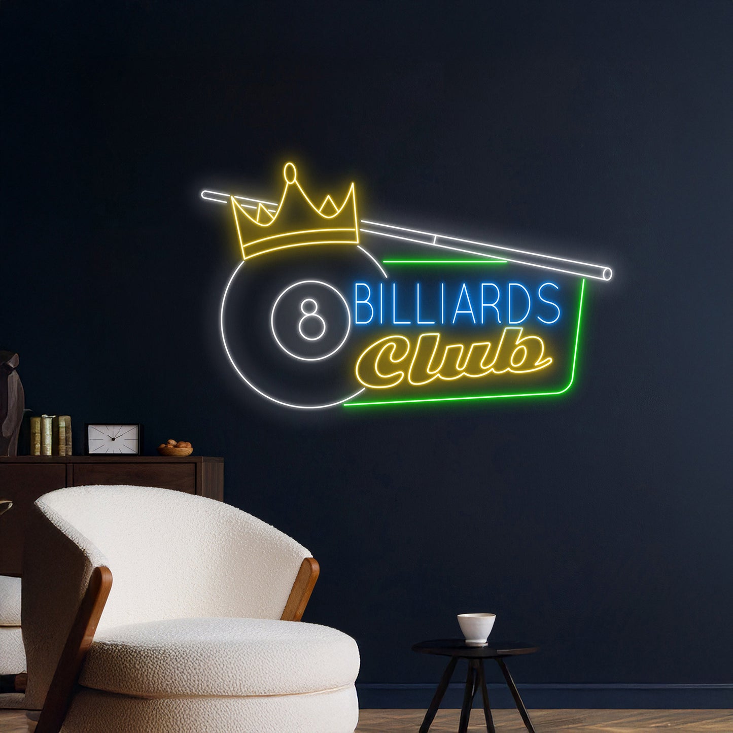 Billiards Club Led Sign