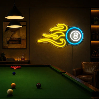 Billiards Eight Ball LED Neon Sign - Shineneon