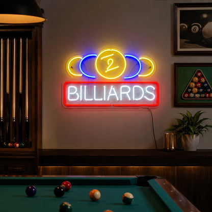 Billiards Game Neon Sign LED Neon Sign real lifestyle scene