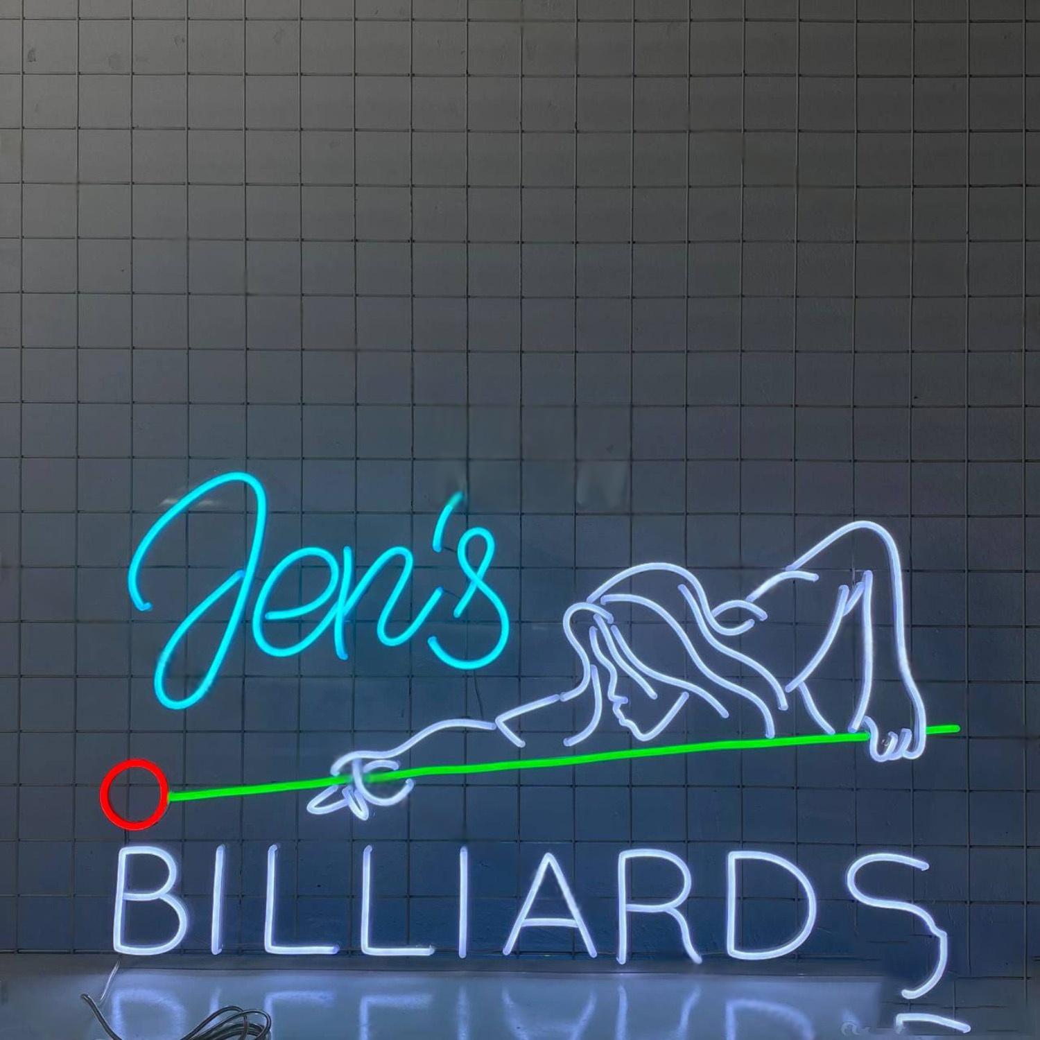 Billiards Led Neon Sign Billiards Pool Hall Neon Light | Shineneon