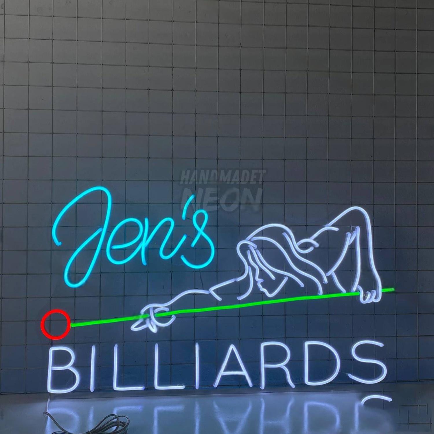Billiards Led Neon Sign Billiards Pool Hall Neon Light | Shineneon