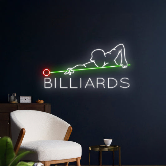 Billiards Led Sign