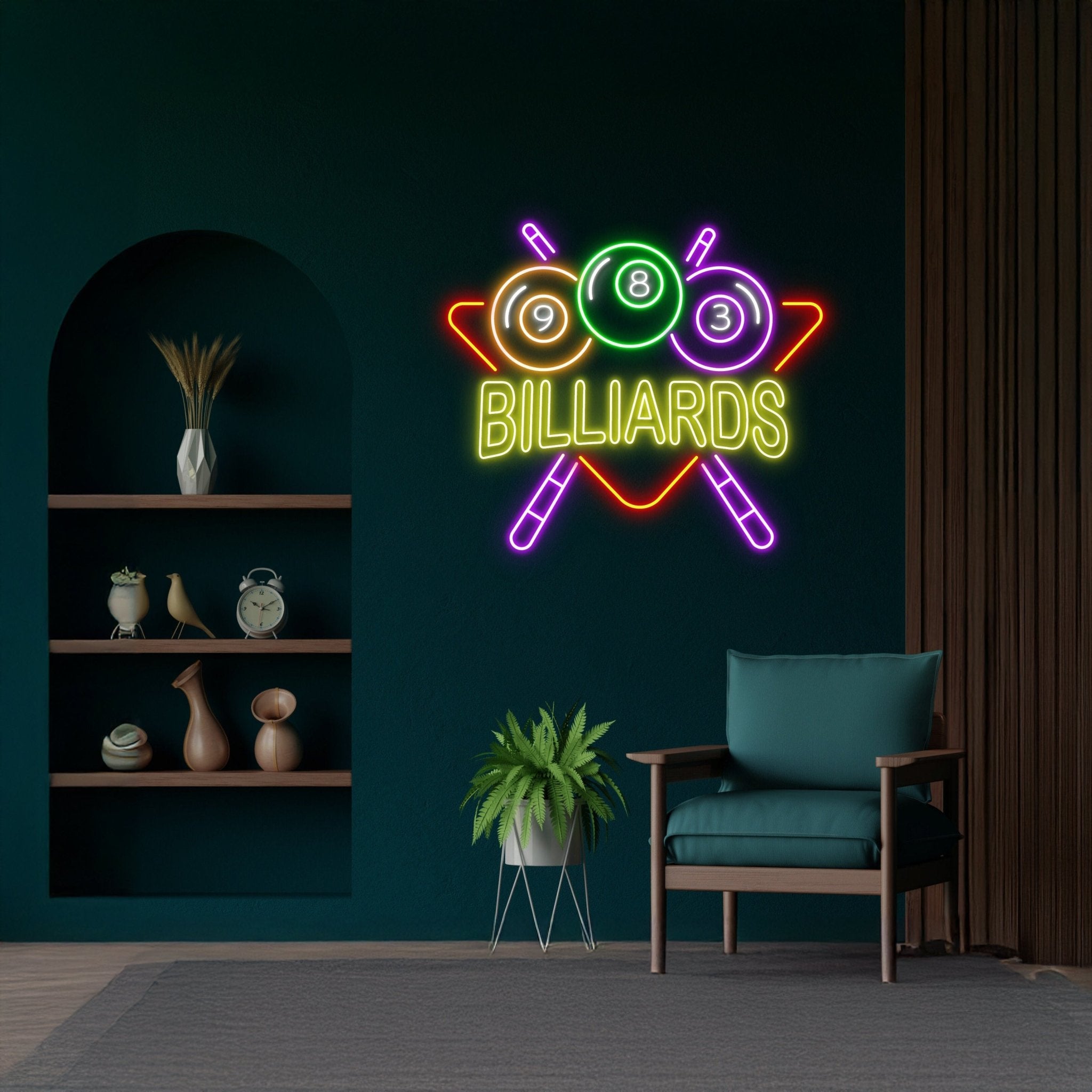Billiards Led Sign Billiards Lovers - Shineneon