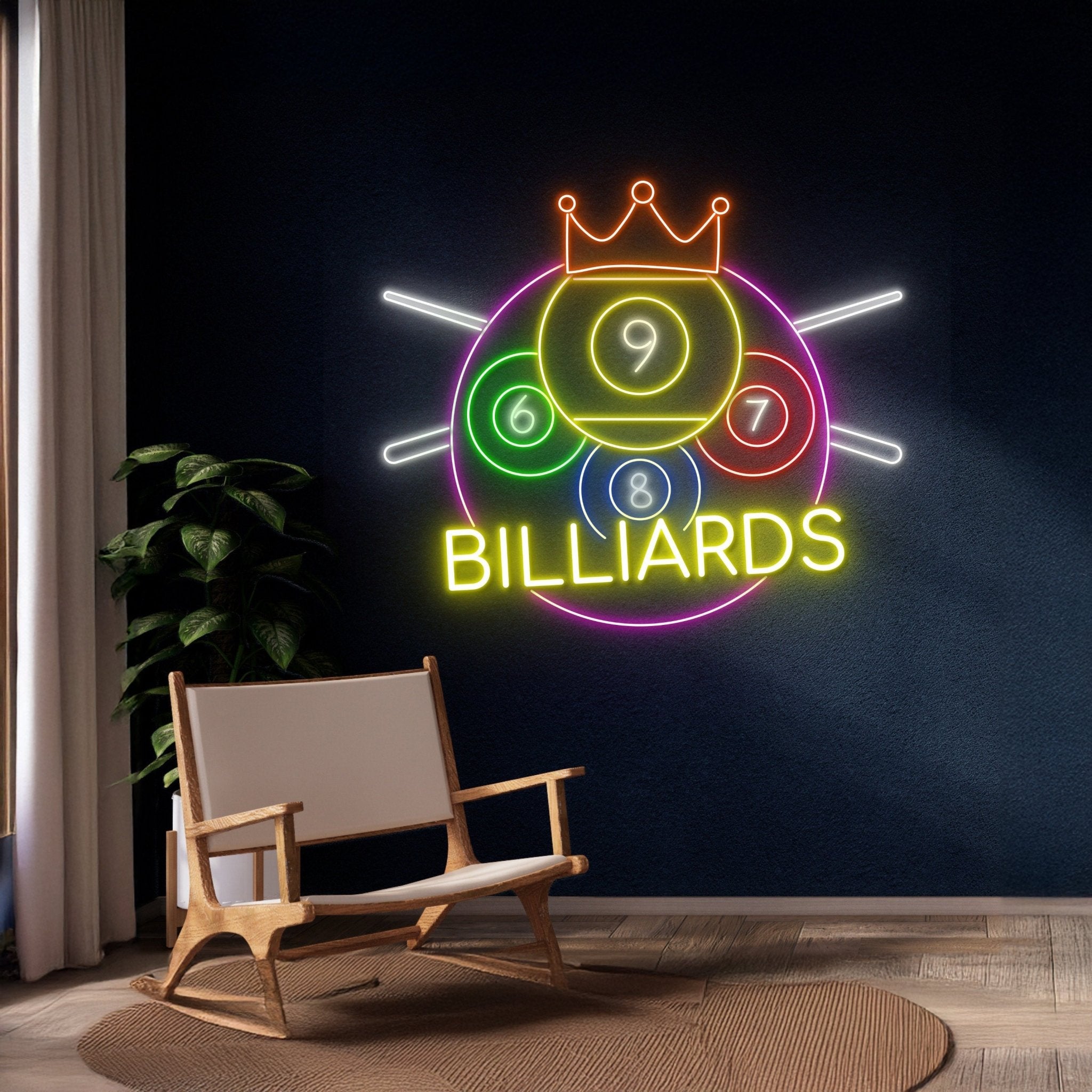 Billiards Led Sign Sport Game Player Gamer Room Wall Art Decor - Shineneon
