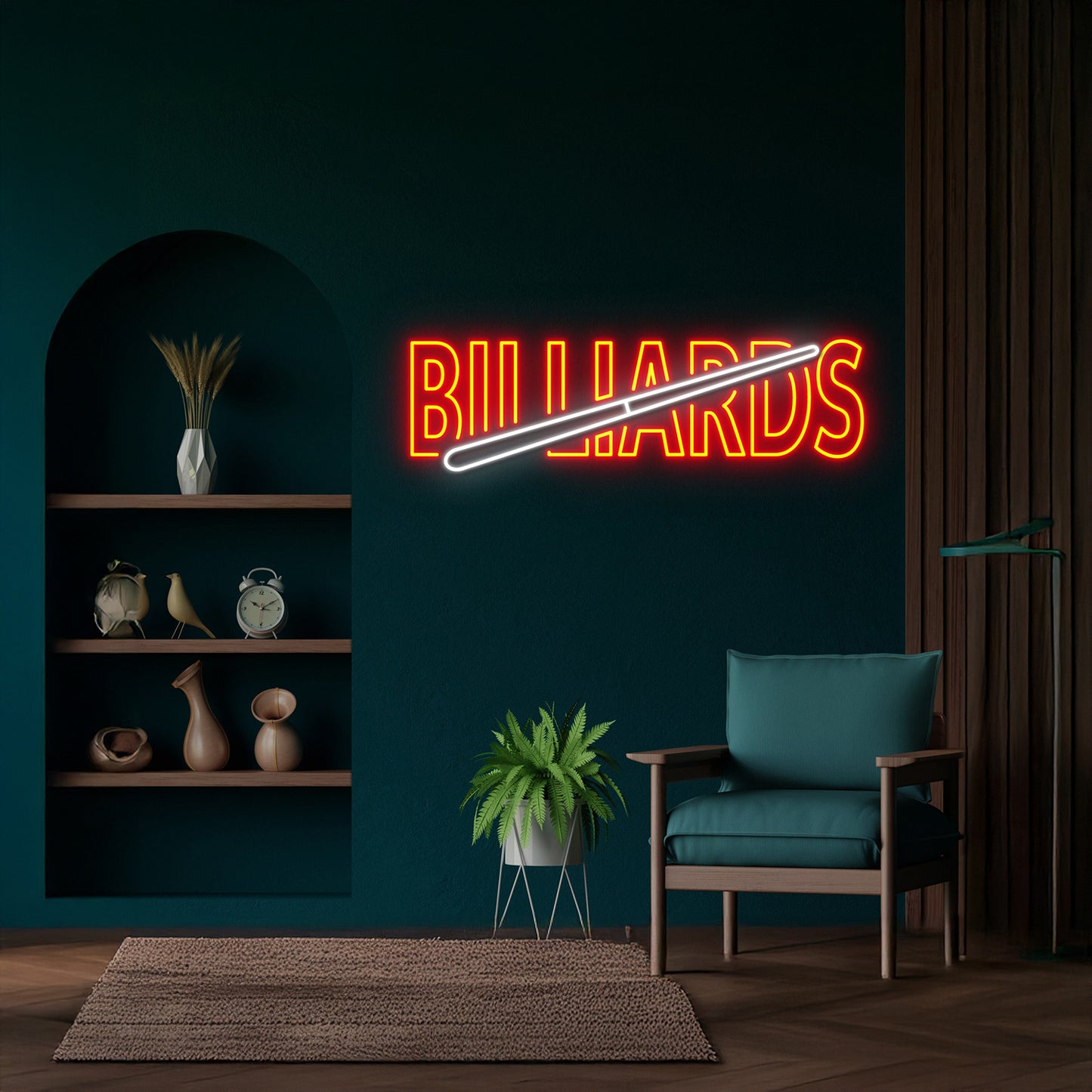 Billiards Neon Sign Wall Decor