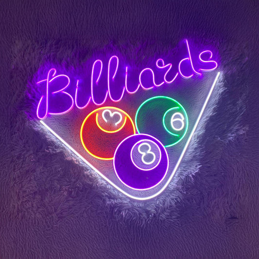 Billiards Neon Sign Wall Decor Christmas Gifts