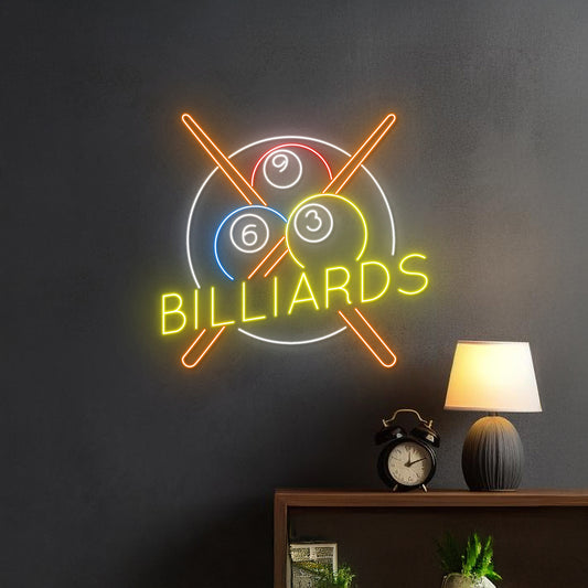 Billiards Pool Hall Neon Light