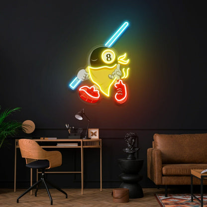 Billiards Wall Art For Wall Led Uv Led Neon Sign - Shineneon