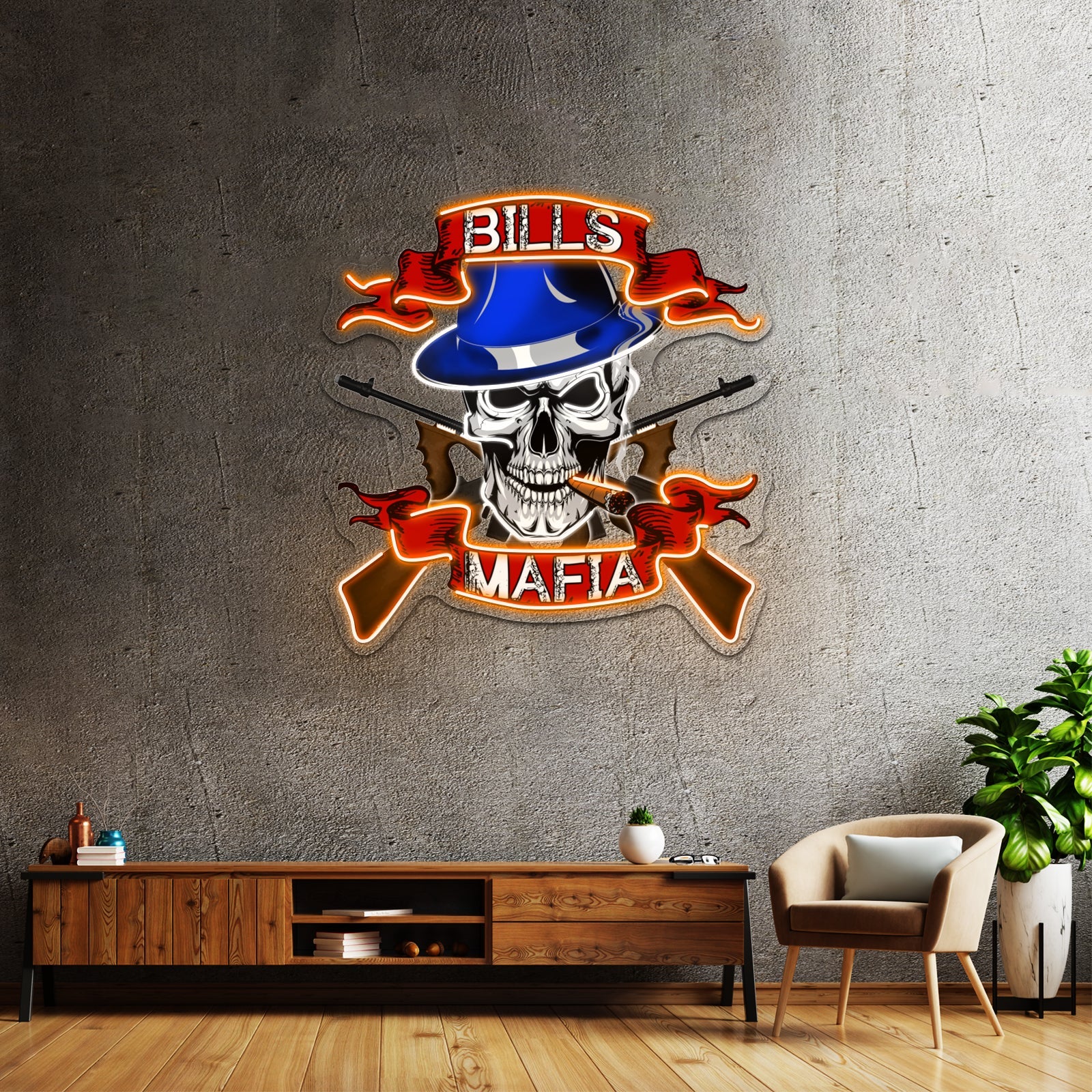 Bills Mafia Artwork Led Neon Sign - Shineneon
