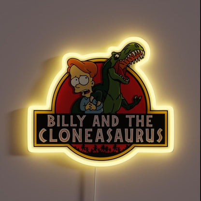 Billy And The Cloneasaurus Rgb Led Neon Sign - Custom LED neon sign front view