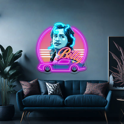 Billy Hargrove Stranger Things 80s Style Artwork Led Neon Sign - Shineneon