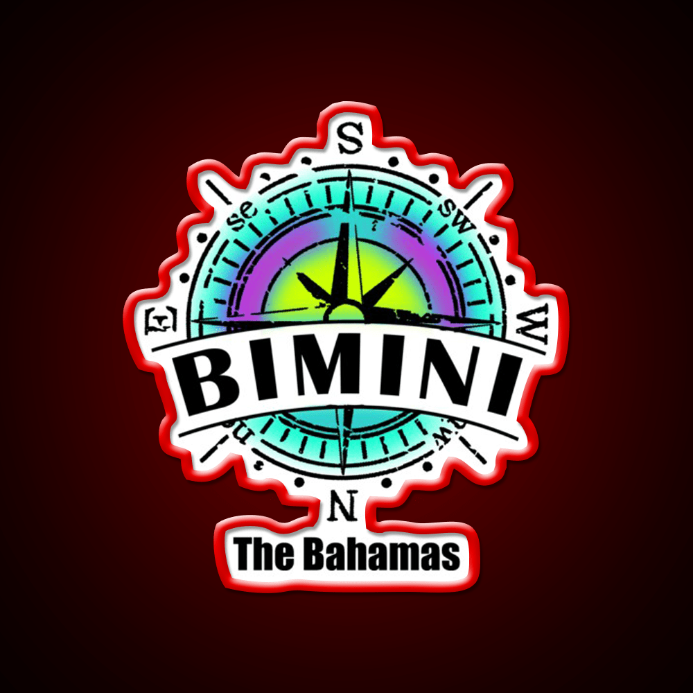Bimini The Bahamas Cocktail Bar Decor Led Neon Sign Rgb Color - Shineneon