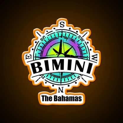 Bimini The Bahamas Cocktail Bar Decor Led Neon Sign Rgb Color - Shineneon
