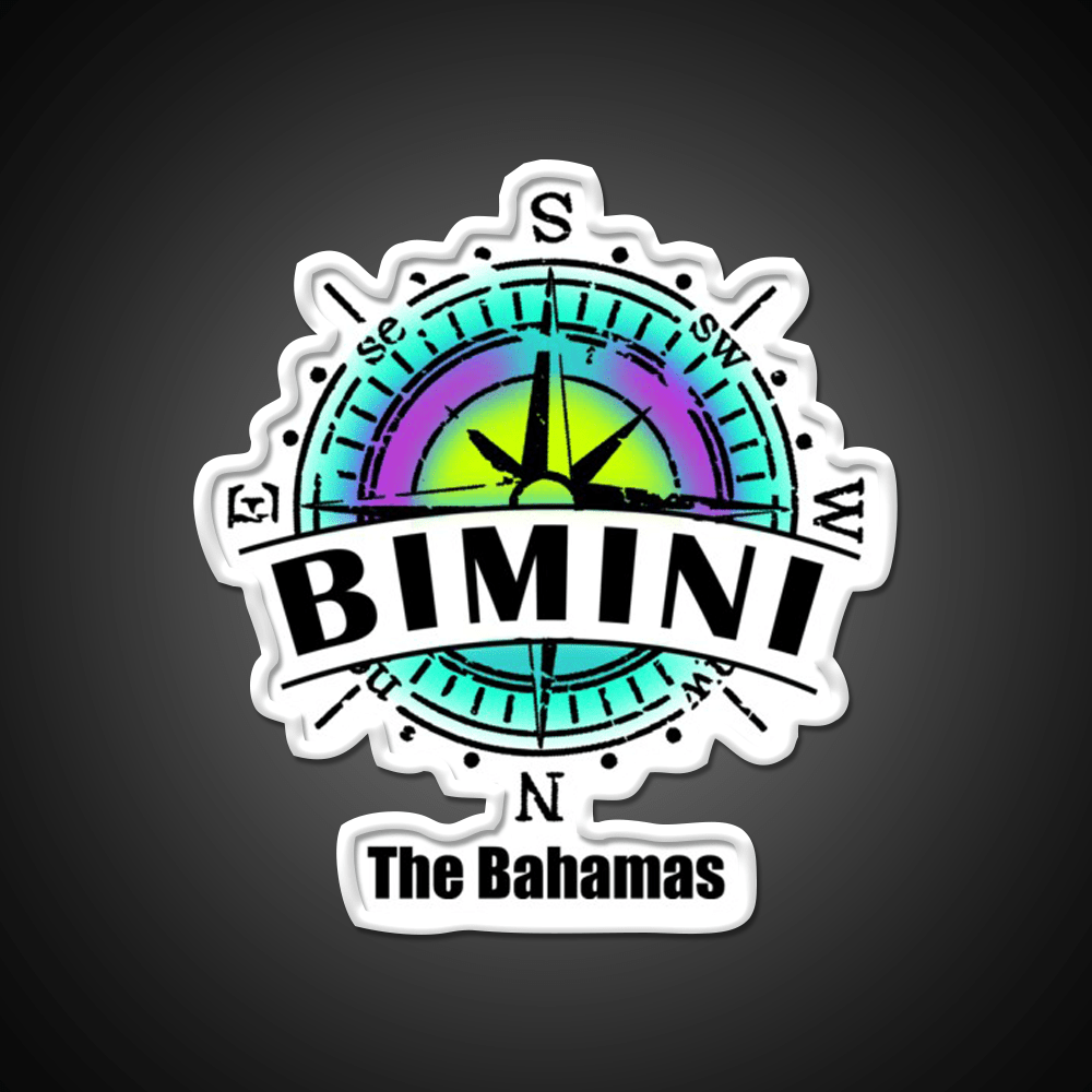 Bimini The Bahamas Cocktail Bar Decor Led Neon Sign Rgb Color - Shineneon