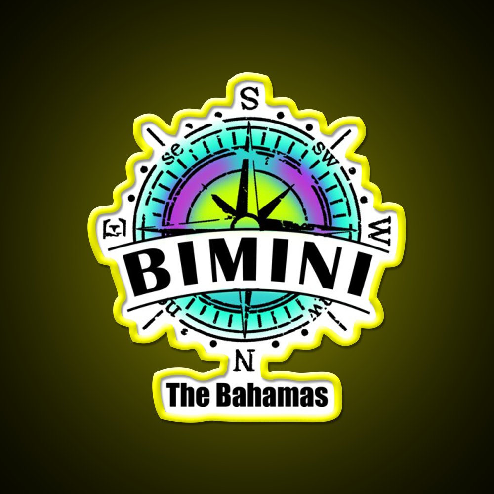 Bimini The Bahamas Cocktail Bar Decor Led Neon Sign Rgb Color - LED neon sign view 7