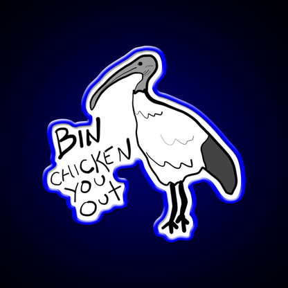 Bin Chicken You Out Ibis Style Beer Bar Decor Led Neon Sign Rgb Color - LED neon sign view 5