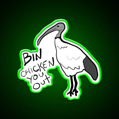 Bin Chicken You Out Ibis Style Beer Bar Decor Led Neon Sign Rgb Color - LED neon sign view 8
