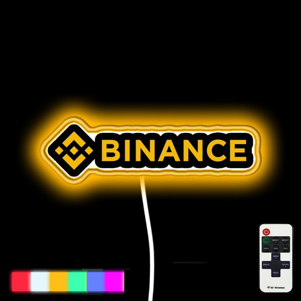 Binance Cz Led Neon Sign Light - Custom LED neon sign front view