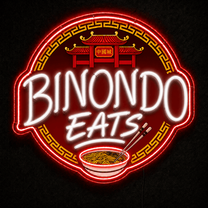 BINONDO EATS Custom Led Neon Sign with 20-inch - Shineneon