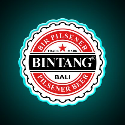 Bintang Beer Style Straight Beer Bar Decor Led Neon Sign Rgb Color - Size and dimension reference