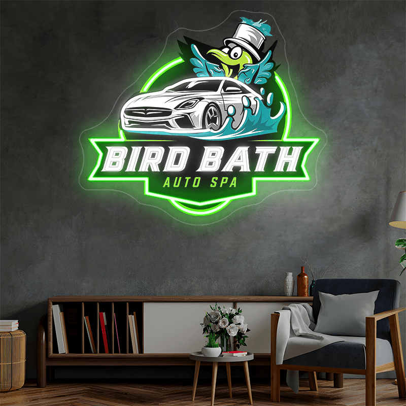 BIRD BATH Custom Neon Sign - Shineneon