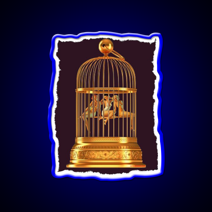 Bird Cage Cocktail Bar Decor Led Neon Sign Rgb Color - LED neon sign view 5