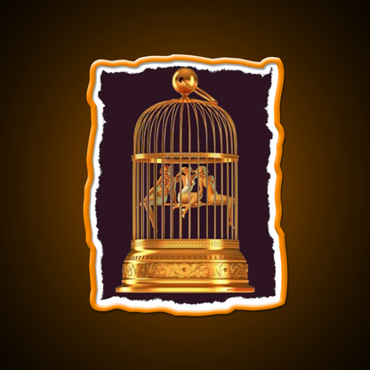 Bird Cage Cocktail Bar Decor Led Neon Sign Rgb Color - LED neon sign view 6