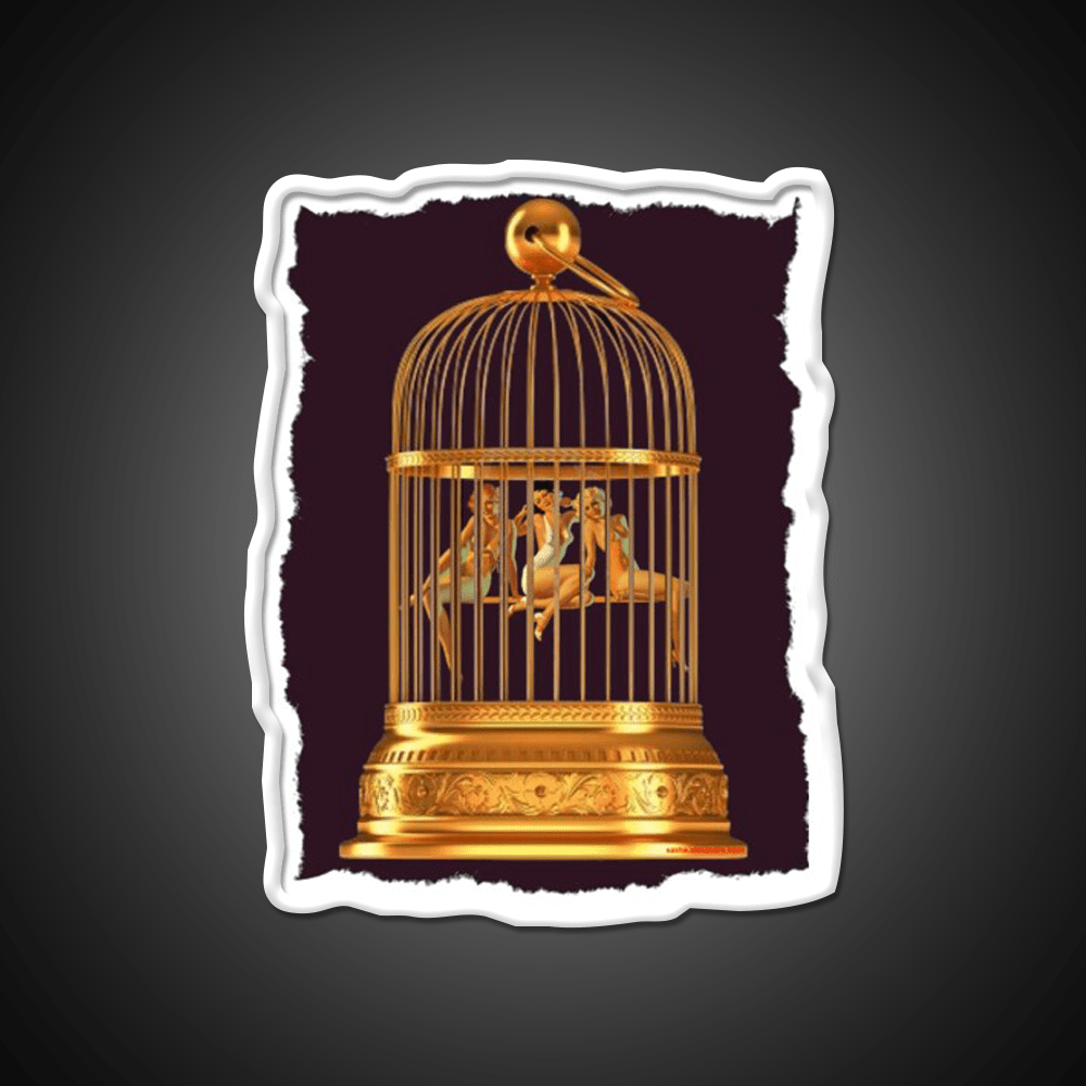 Bird Cage Cocktail Bar Decor Led Neon Sign Rgb Color - Shineneon